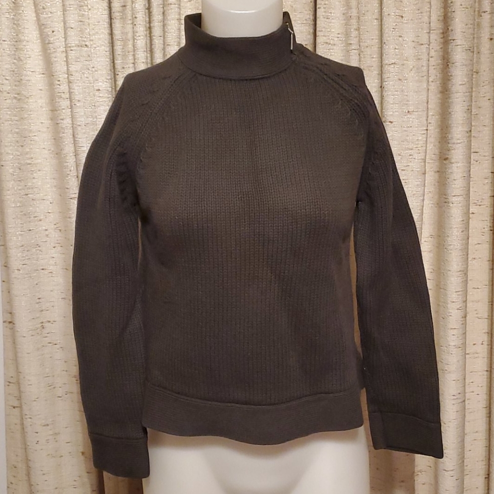 Talbots Zipper Neck Sweater, Petite Medium
